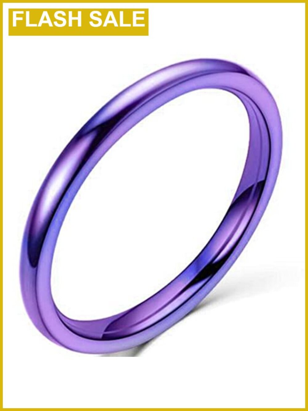 1.5mm Stainless Steel Classic Stackable Wedding Band Ring